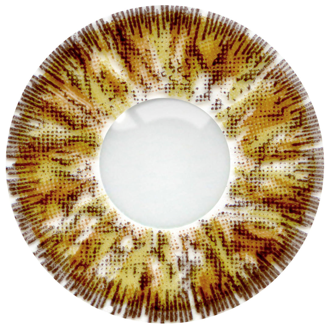Loox Crystal Hazel Brown Cosmetic Contact Lenses, FDA & Health Canada Cleared