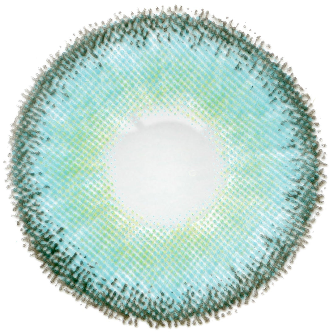 Loox Glimmer Aqua Blue Cosmetic Contact Lenses, FDA & Health Canada Cleared